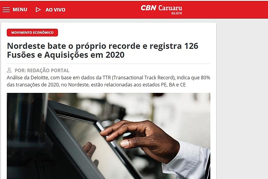 Nordeste bate o prprio recorde e registra 126 Fuses e Aquisies em 2020